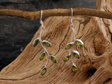Silberohrringe Peridot